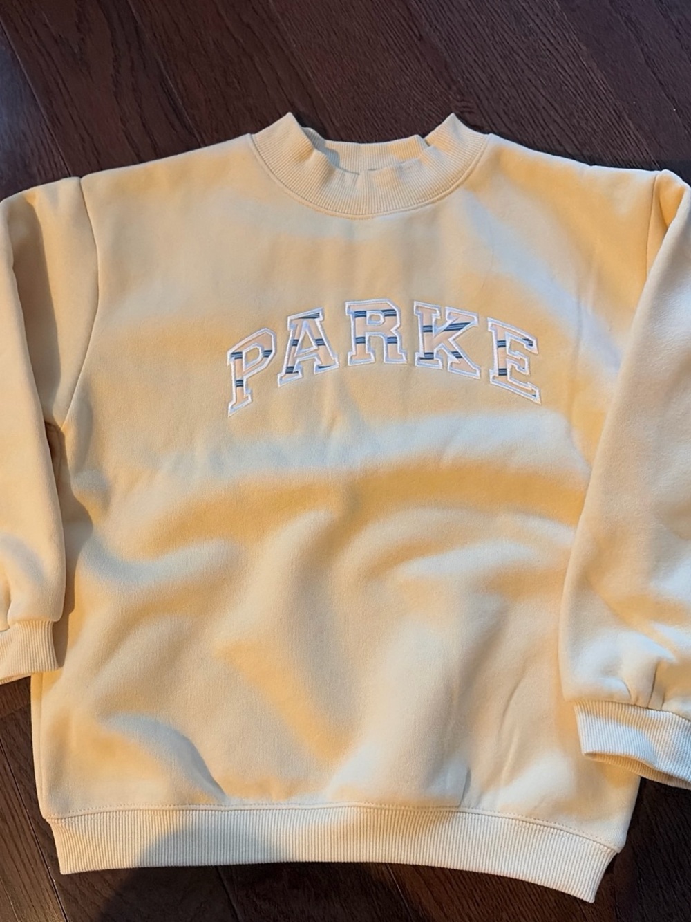 Kids Varsity Parke Yellow Crewneck Sweatshirt